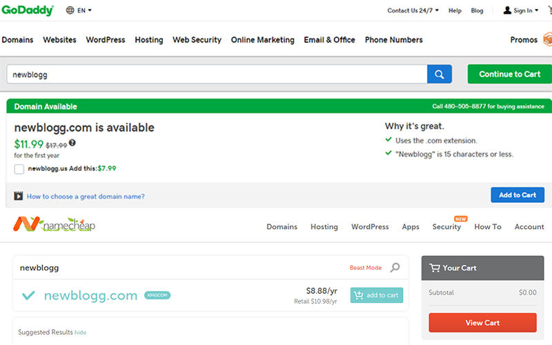Domain Name Registration Prices